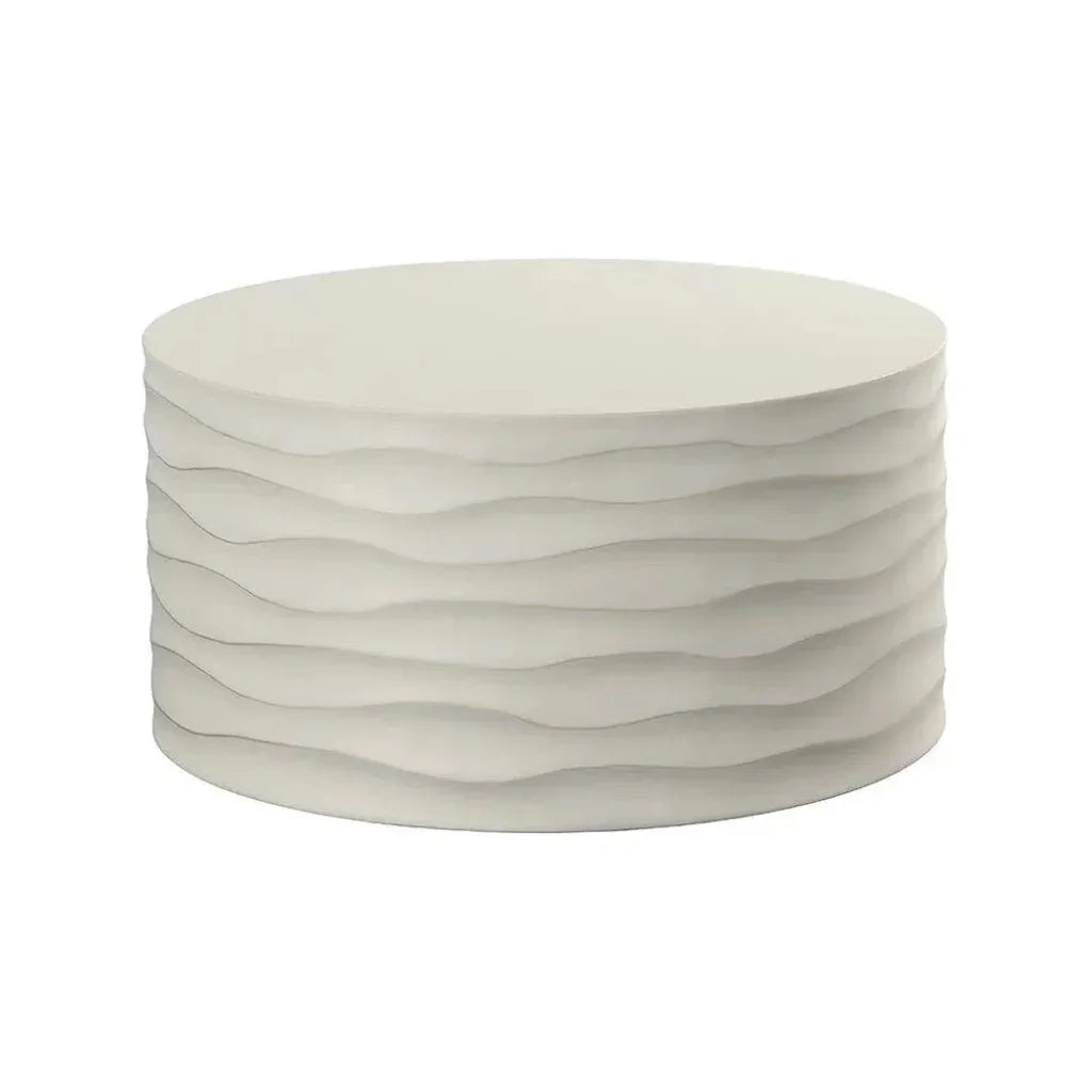 Corey Concrete Outdoor Round Coffee Table-Outdoor Coffee Tables-SUNPAN-Summer Sand-Large-LOOMLAN