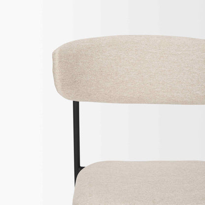 Corey Oatmeal Fabric Dining Chair (Set of 2)