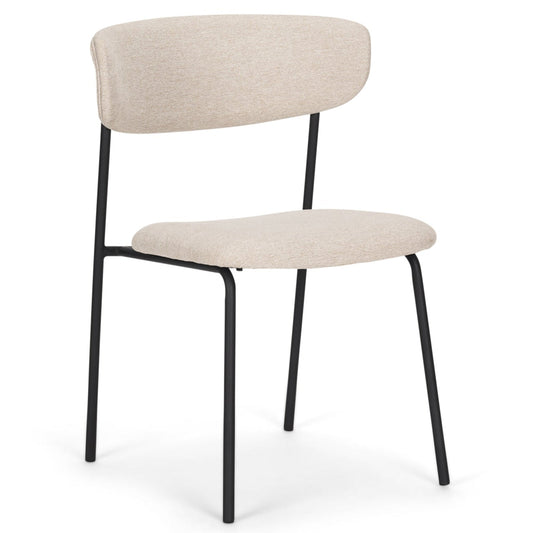 Corey Oatmeal Fabric Dining Chair (Set of 2)