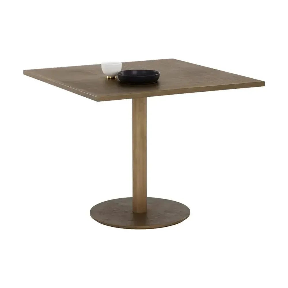 Corina Durable Iron Square Bistro Table-Dining Tables-SUNPAN-LOOMLAN