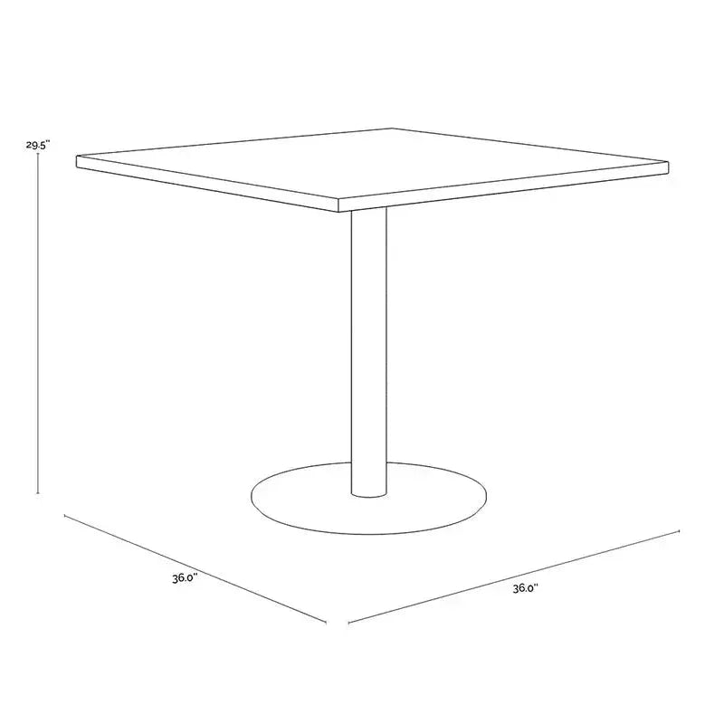 Corina Durable Iron Square Bistro Table-Dining Tables-SUNPAN-LOOMLAN