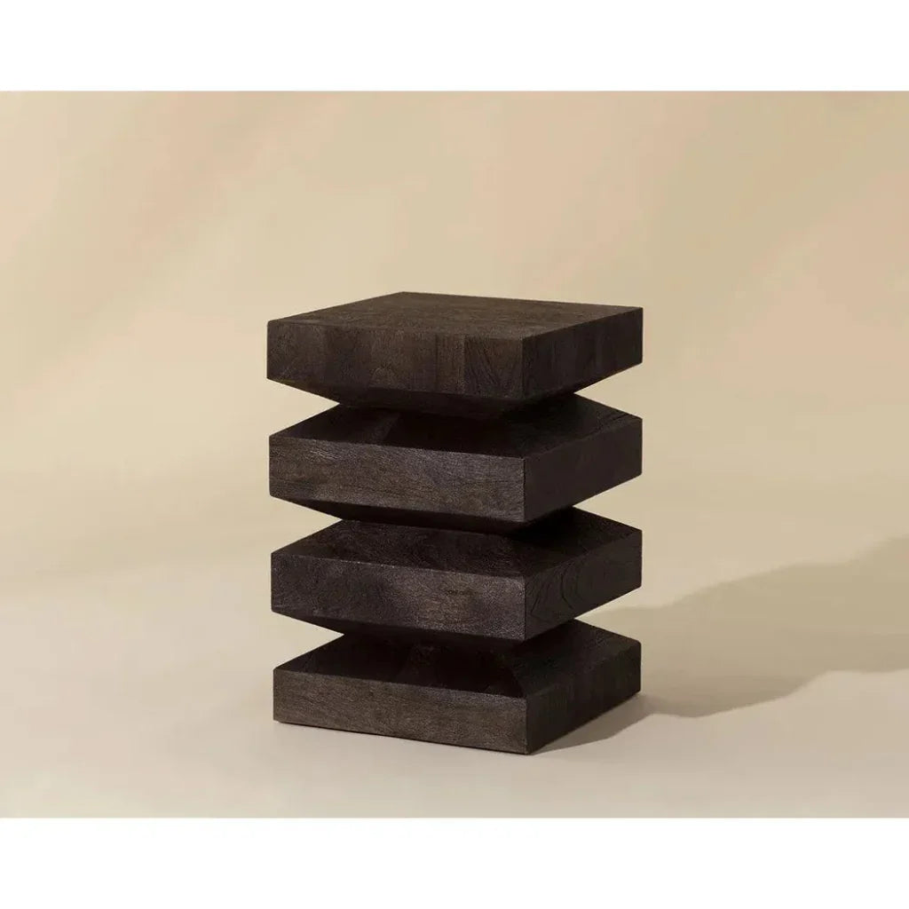 Cormac Wooden Square End Table - LOOMLAN - SUNPAN - Side Tables