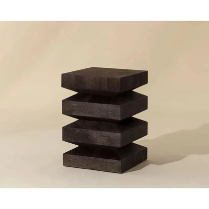 Cormac Wooden Square End Table - LOOMLAN - SUNPAN - Side Tables