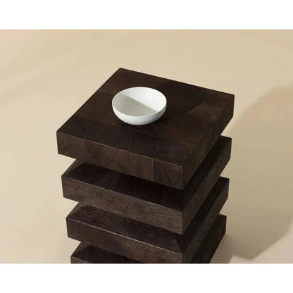 Cormac Wooden Square End Table - LOOMLAN - SUNPAN - Side Tables