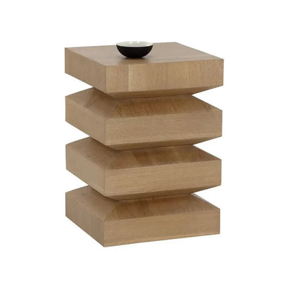 Cormac Wooden Square End Table - LOOMLAN - SUNPAN - Side Tables