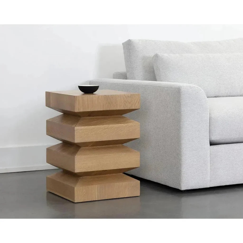 Cormac Wooden Square End Table - LOOMLAN - SUNPAN - Side Tables