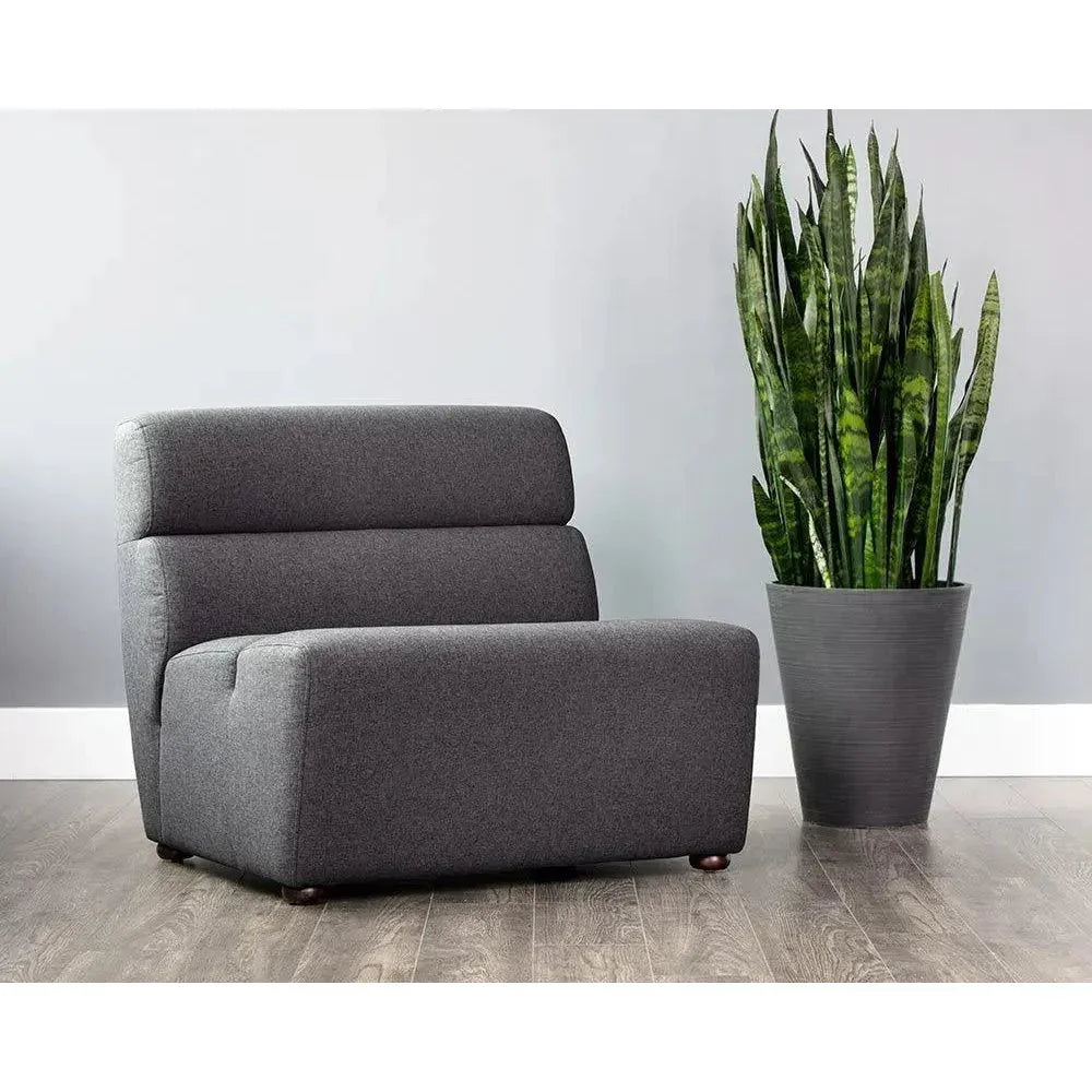 Cornell Fabric Modular Armless Chair-Modular Sofas-SUNPAN-LOOMLAN