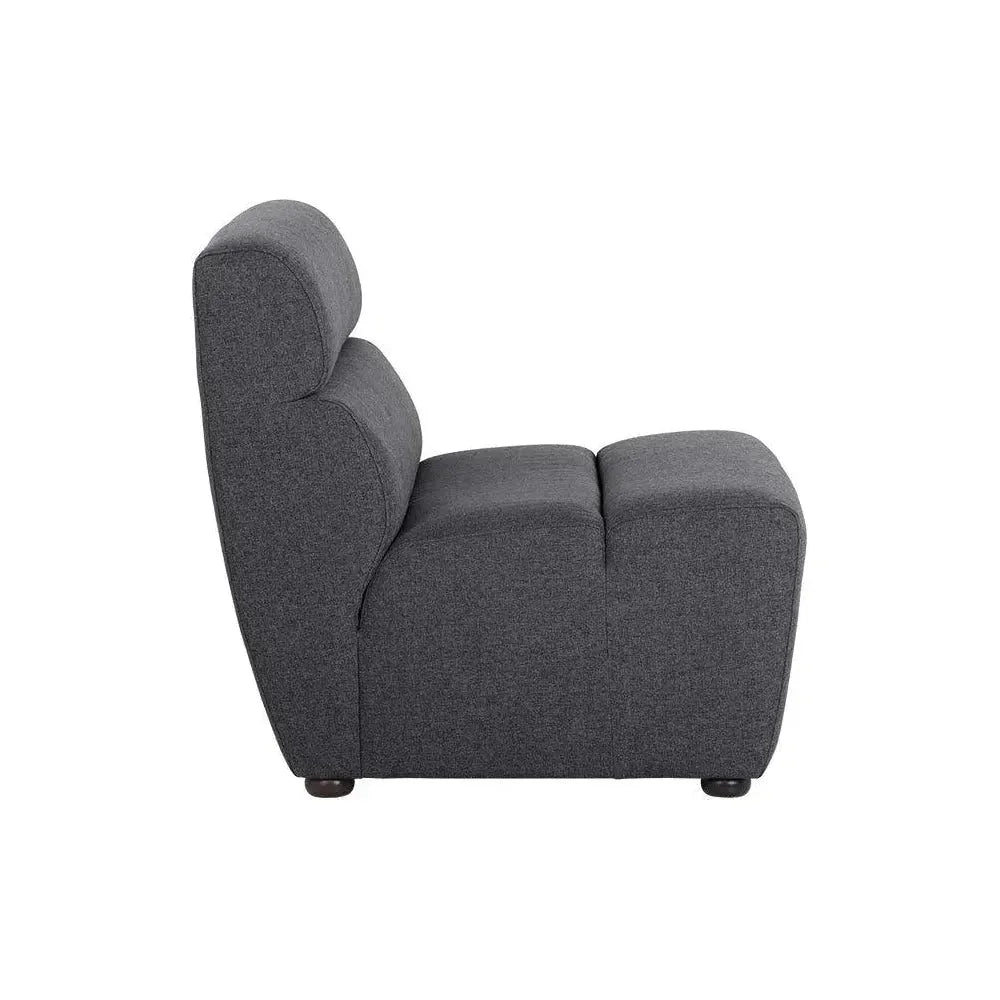 Cornell Fabric Modular Armless Chair-Modular Sofas-SUNPAN-LOOMLAN