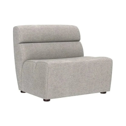 Cornell Fabric Modular Armless Chair-Modular Sofas-SUNPAN-Polo Club Stone-LOOMLAN