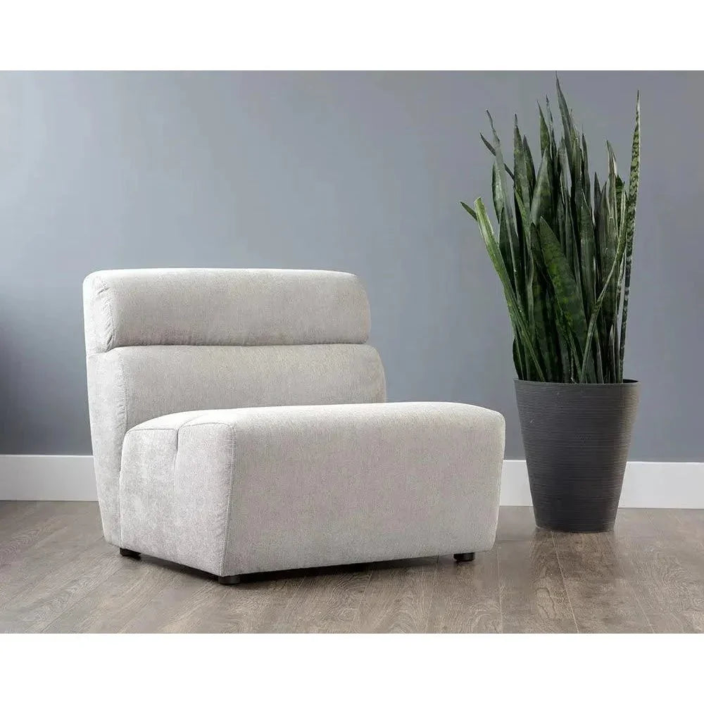 Cornell Fabric Modular Armless Chair-Modular Sofas-SUNPAN-LOOMLAN