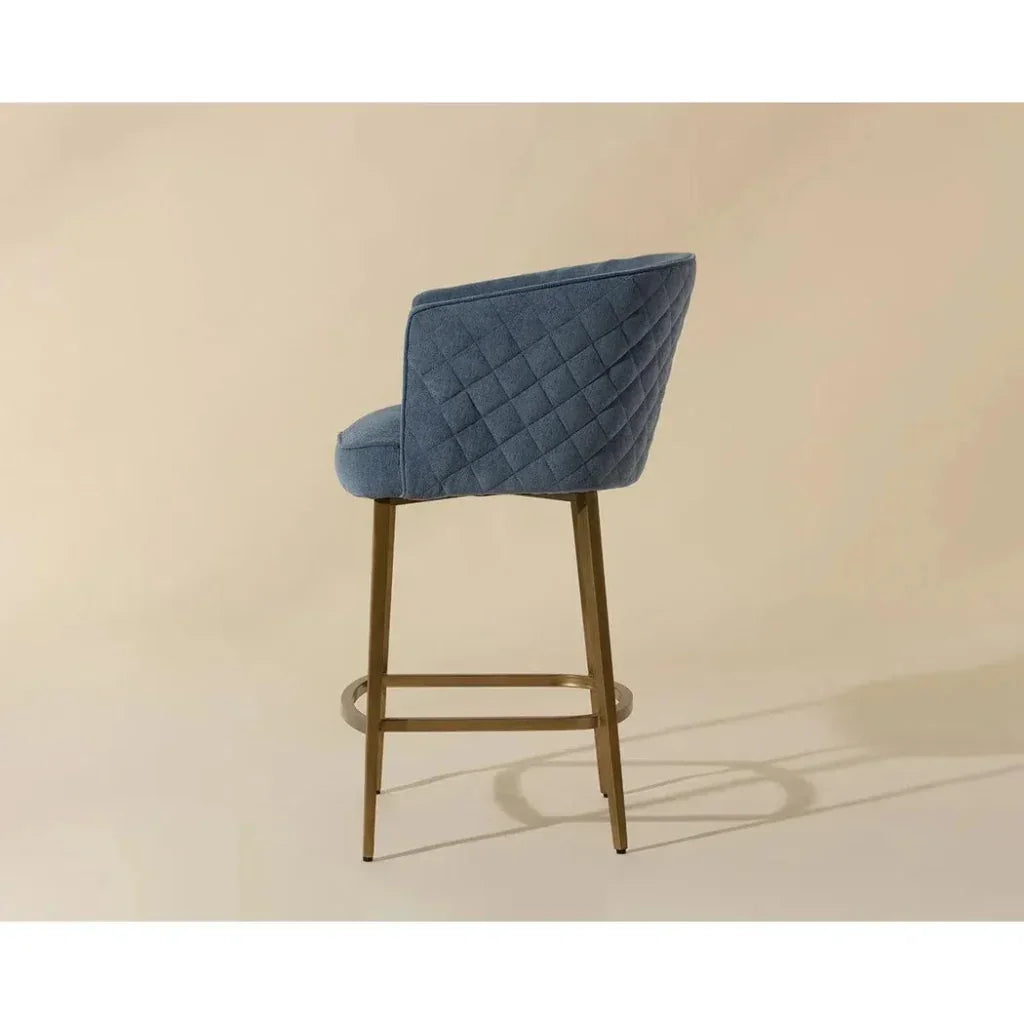 Cornella Fabric Counter Stool - LOOMLAN - SUNPAN - Counter Stools