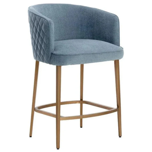 Cornella Fabric Counter Stool - LOOMLAN - SUNPAN - Counter Stools