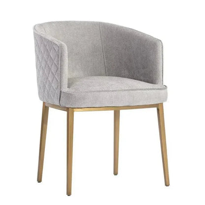 Cornella Fabric Dining Armchair - LOOMLAN - SUNPAN - Dining Chairs