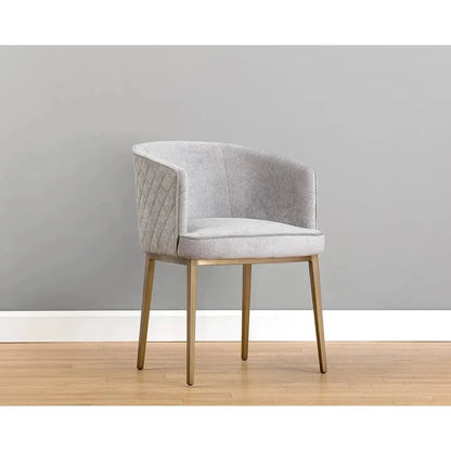 Cornella Fabric Dining Armchair - LOOMLAN - SUNPAN - Dining Chairs