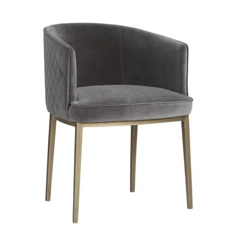 Cornella Fabric Dining Armchair - LOOMLAN - SUNPAN - Dining Chairs