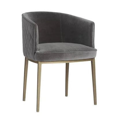 Cornella Fabric Dining Armchair - LOOMLAN - SUNPAN - Dining Chairs