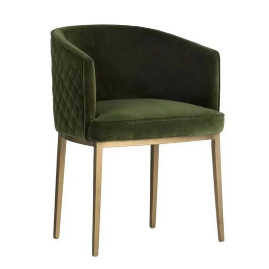 Cornella Fabric Dining Armchair - LOOMLAN - SUNPAN - Dining Chairs