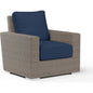 Coronado Outdoor Club Chair Sunbrella Cushion-Outdoor Accent Chairs-Sunset West-Spectrum Indigo-LOOMLAN