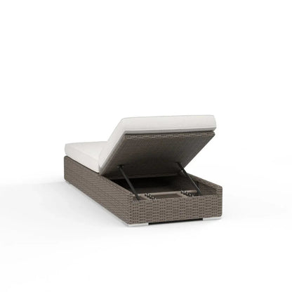 Coronado Sunbrella Adjustable Outdoor Chaise-Outdoor Chaises-Sunset West-LOOMLAN