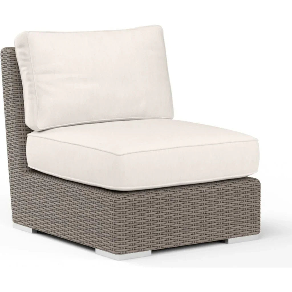 Coronado Sunbrella Outdoor Club Chair-Outdoor Accent Chairs-Sunset West-Canvas Natural-LOOMLAN