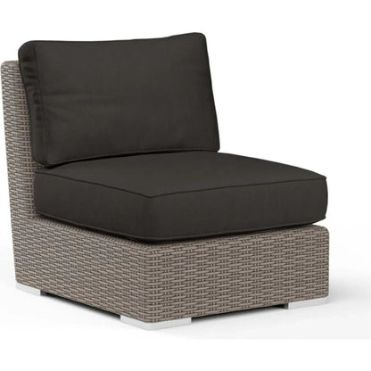 Coronado Sunbrella Outdoor Club Chair-Outdoor Accent Chairs-Sunset West-Spectrum Carbon-LOOMLAN