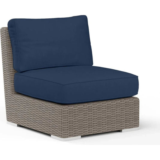 Coronado Sunbrella Outdoor Club Chair-Outdoor Accent Chairs-Sunset West-Spectrum Indigo-LOOMLAN
