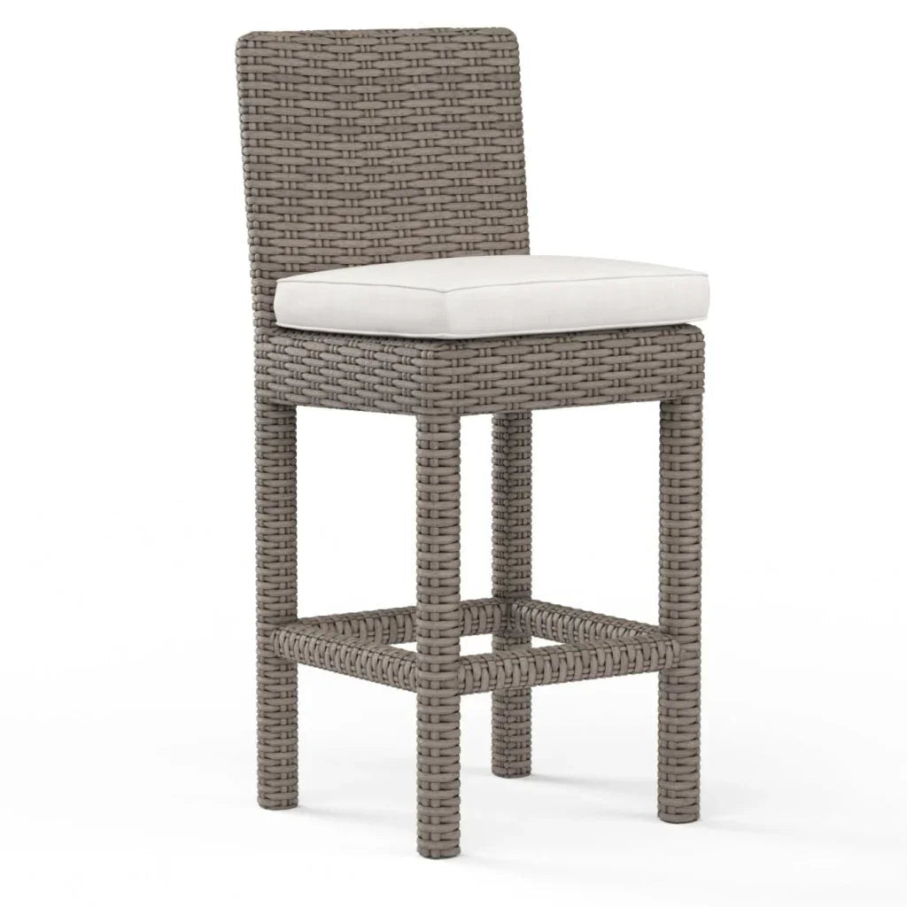 Coronado Sunbrella Outdoor Counter Stool-Outdoor Counter Stools-Sunset West-Canvas Flax-LOOMLAN