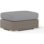 Coronado Sunbrella Outdoor Ottoman-Outdoor Ottomans-Sunset West-Canvas Granite-LOOMLAN