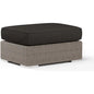 Coronado Sunbrella Outdoor Ottoman-Outdoor Ottomans-Sunset West-Spectrum Carbon-LOOMLAN