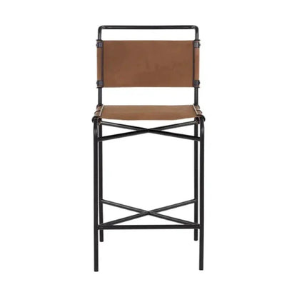 Corrigan Leather Counter Stool - LOOMLAN - SUNPAN - Counter Stools