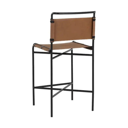 Corrigan Leather Counter Stool - LOOMLAN - SUNPAN - Counter Stools