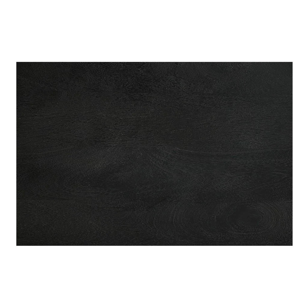 Corrine Antique Black Floral Handle Nightstand - LOOMLAN - Moe's Home - Nightstands