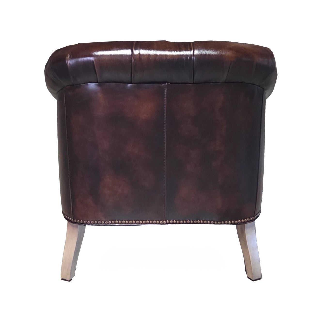 Corrine Tufted Back Leather Arm Chair