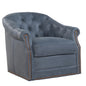 Corrine Leather Elegance Swivel Chair
