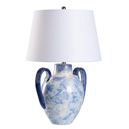 Corsini Blue Glaze Ceramic Table Lamp