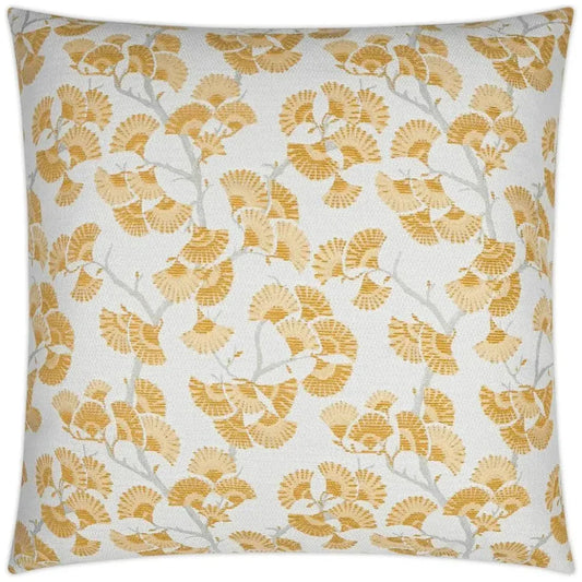 Cortina Lemon Floral Yellow Large Throw Pillow Insert - LOOMLAN - D.V. Kap - Throw Pillows