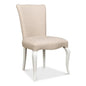 Cortina White Linen Flax Dining Chair - LOOMLAN - Sarreid - Dining Chairs