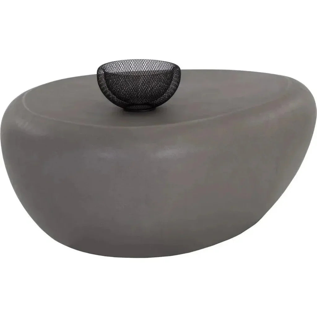 Corvo Concrete Outdoor Geometric Coffee Table-Outdoor Coffee Tables-SUNPAN-LOOMLAN