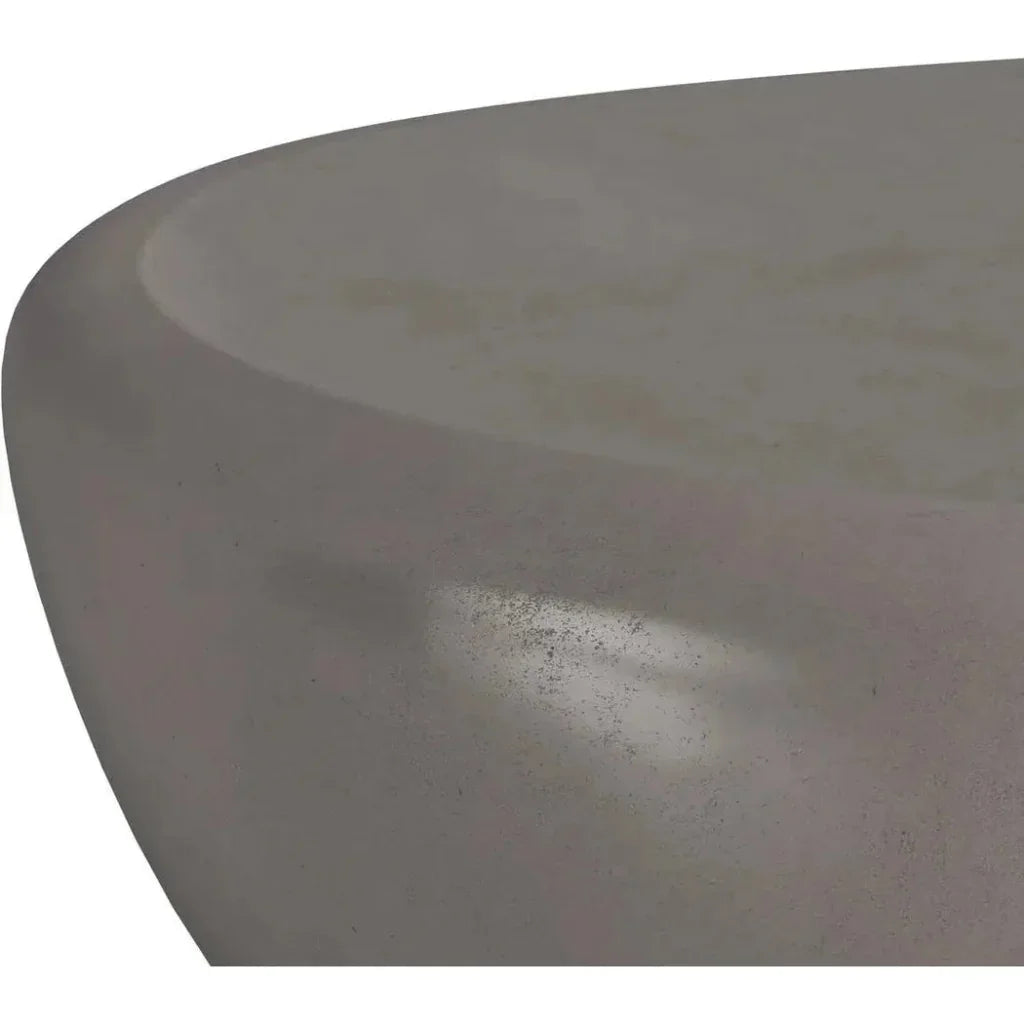 Corvo Concrete Outdoor Geometric Coffee Table-Outdoor Coffee Tables-SUNPAN-LOOMLAN