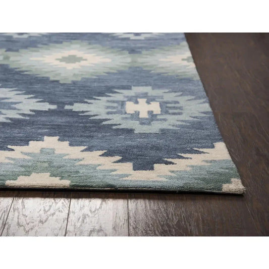 Cosc Wool Blue Hallway Kitchen Runner Rug - LOOMLAN - LOOMLAN - Area Rugs