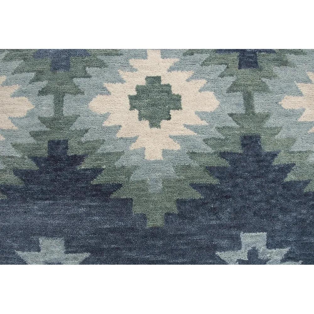 Cosc Wool Blue Hallway Kitchen Runner Rug - LOOMLAN - LOOMLAN - Area Rugs
