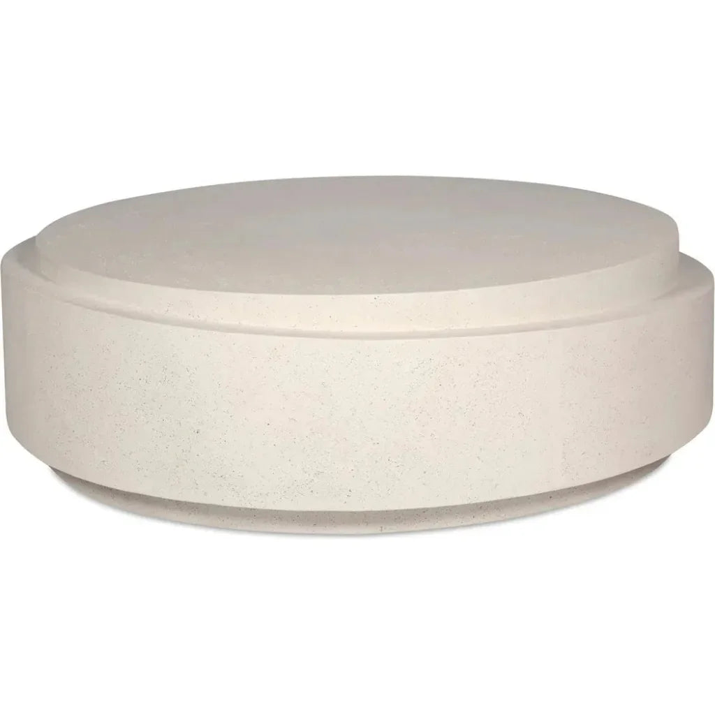 Cosmo Concrete Outdoor Round Coffee Table-Outdoor Coffee Tables-Moe's Home-LOOMLAN