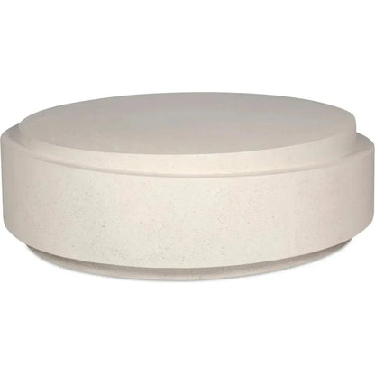 Cosmo Concrete Outdoor Round Coffee Table-Outdoor Coffee Tables-Moe's Home-LOOMLAN