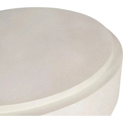 Cosmo Concrete Outdoor Round Coffee Table-Outdoor Coffee Tables-Moe's Home-LOOMLAN