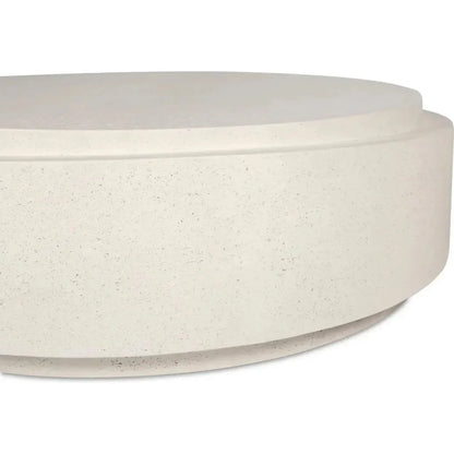 Cosmo Concrete Outdoor Round Coffee Table-Outdoor Coffee Tables-Moe's Home-LOOMLAN