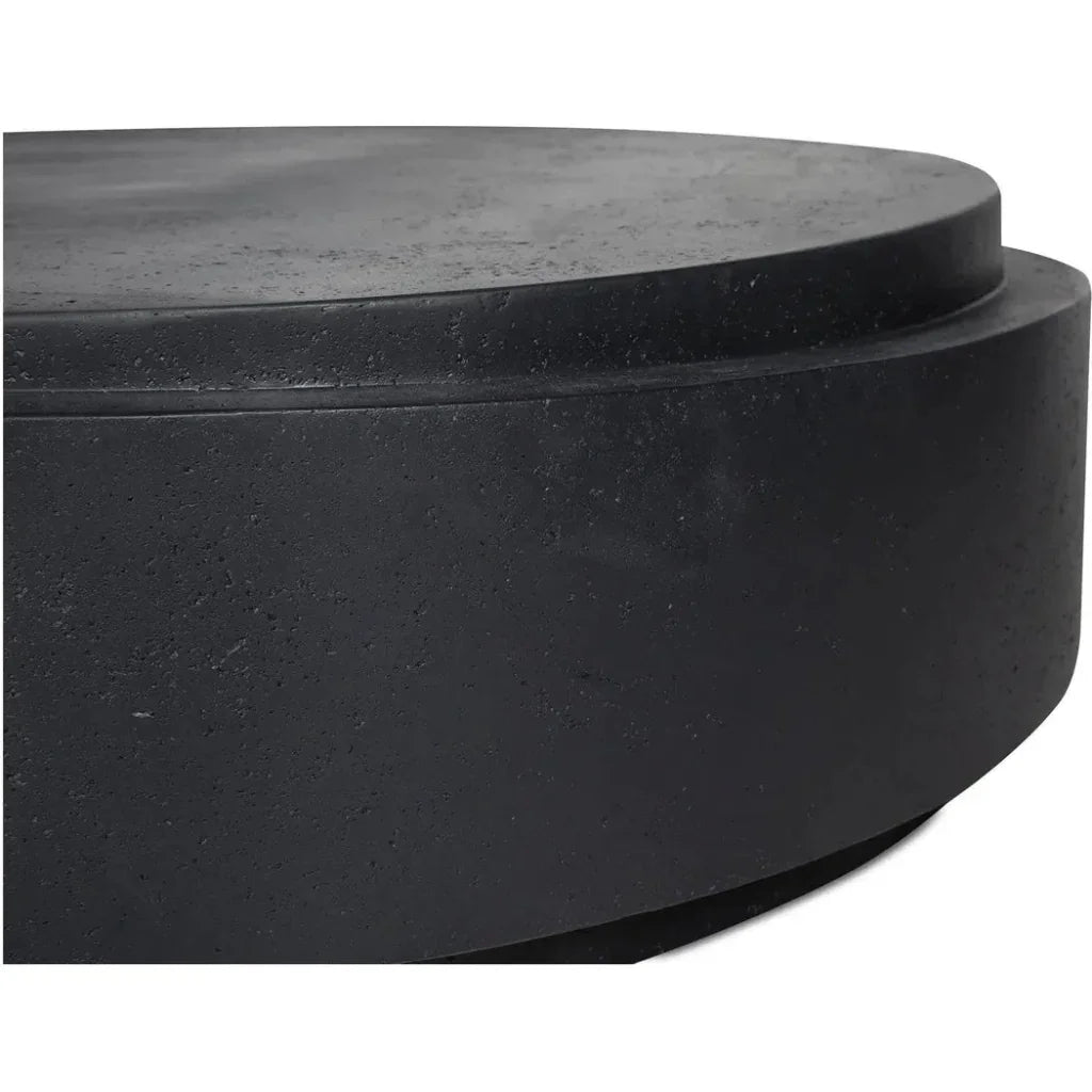 Cosmo Concrete Outdoor Round Coffee Table-Outdoor Coffee Tables-Moe's Home-LOOMLAN