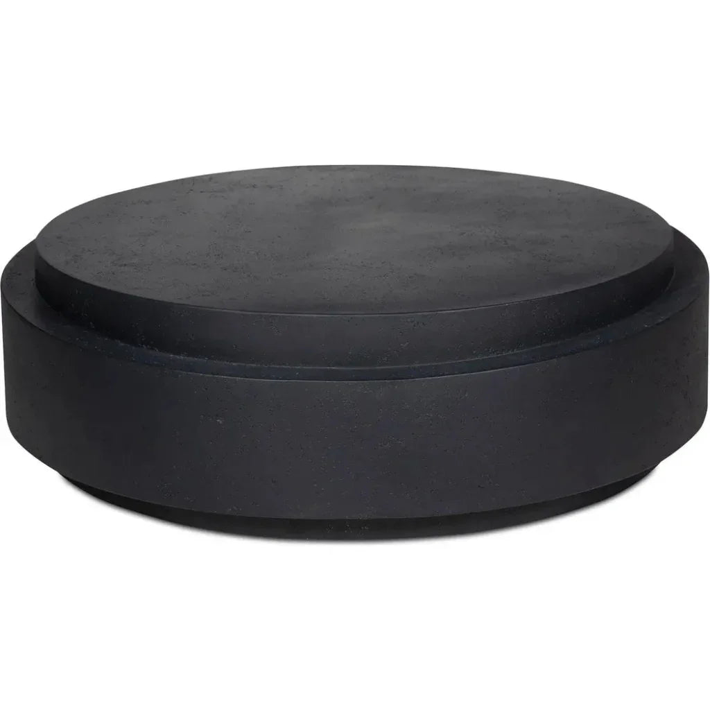 Cosmo Concrete Outdoor Round Coffee Table-Outdoor Coffee Tables-Moe's Home-LOOMLAN