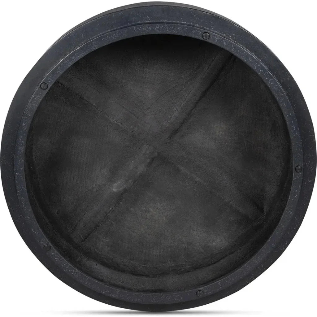 Cosmo Concrete Outdoor Round Coffee Table-Outdoor Coffee Tables-Moe's Home-LOOMLAN