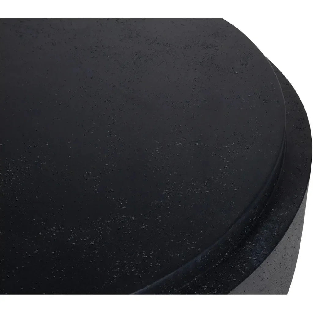 Cosmo Concrete Outdoor Round Coffee Table-Outdoor Coffee Tables-Moe's Home-LOOMLAN