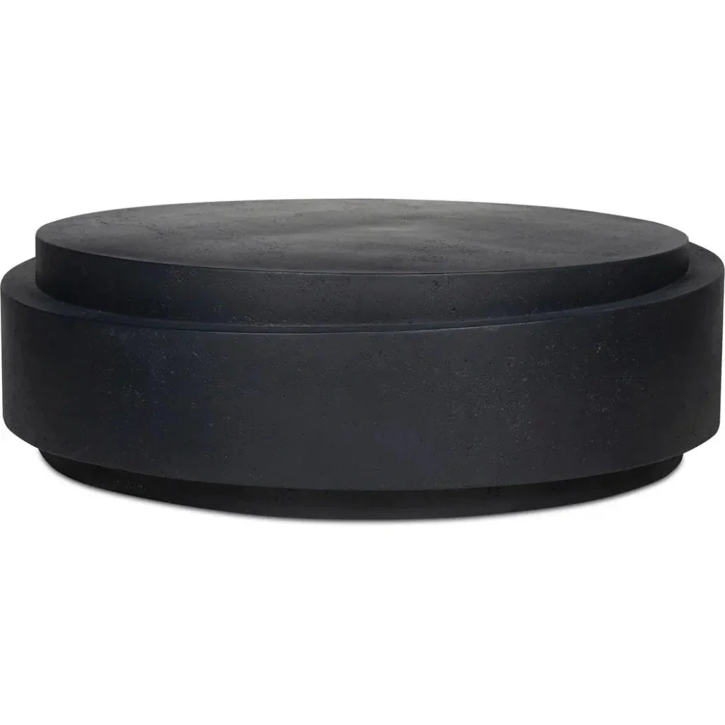 Cosmo Concrete Outdoor Round Coffee Table-Outdoor Coffee Tables-Moe's Home-LOOMLAN